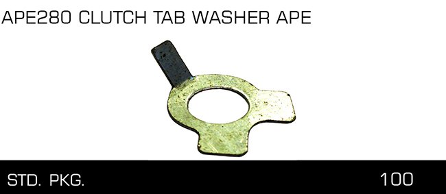 APE280 CLUTCH TAB WASHER APE APE280 CLUTCH TAB WASHER APE